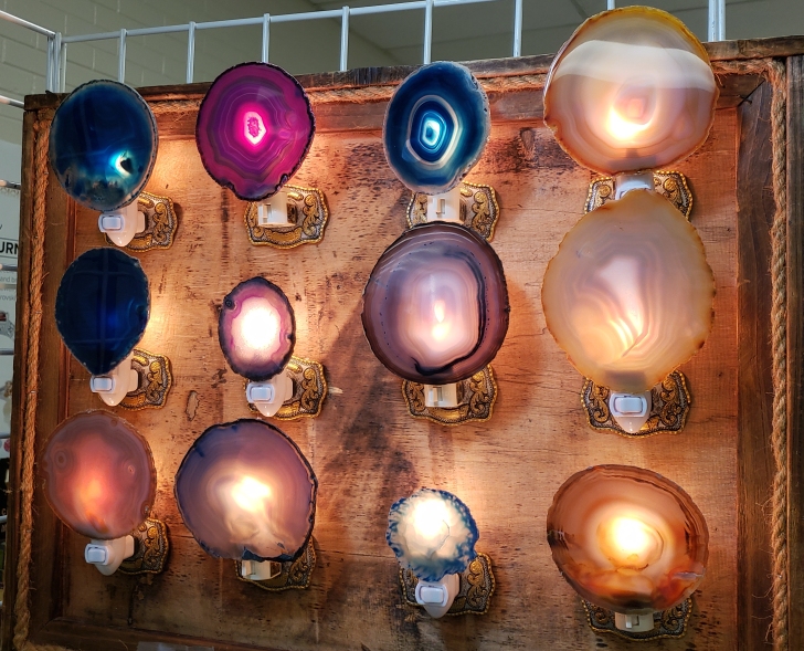 Agate Slab night lights