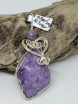 Charoite Pendant in Sterling Silver