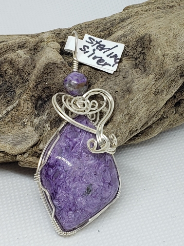 Charoite Pendant in Sterling Silver picture