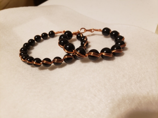 Bead and Copper Bracelet