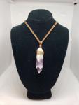 Chevron Amethyst Pendant 4
