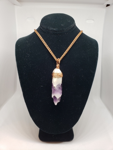 Chevron Amethyst Pendant 4 picture