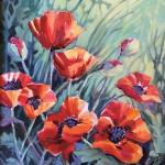 Hot Reds Cool Morning - Jill Paris Rody