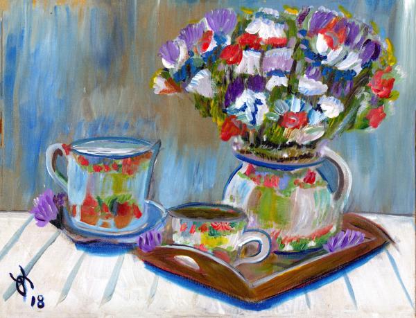Tea and Flowers