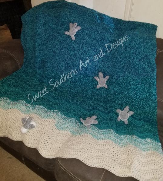 Crochet blanket custom order picture