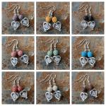 Diffuser heart earrings