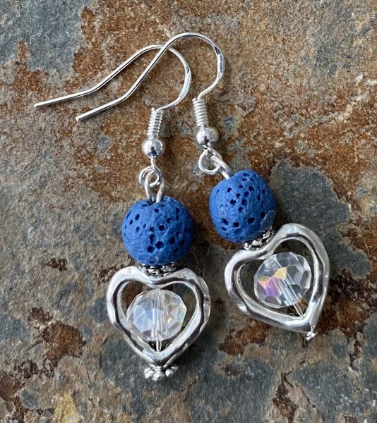 Diffuser heart earrings picture