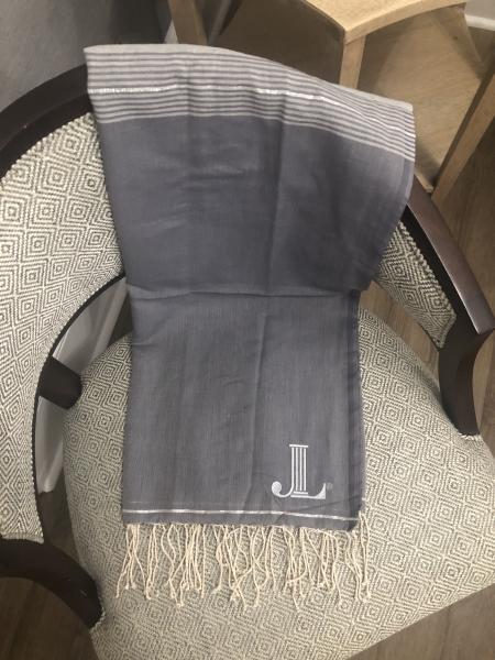 Fouta Towel Embroidered for The Junior League