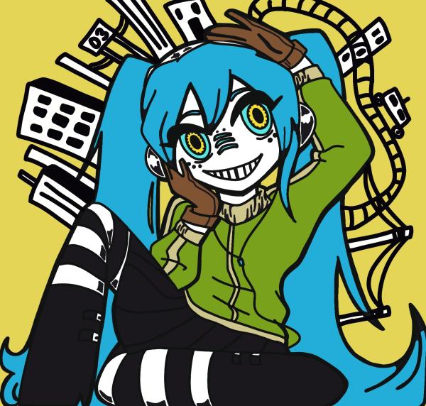 Vocaloid Matryoshka  Miku Print