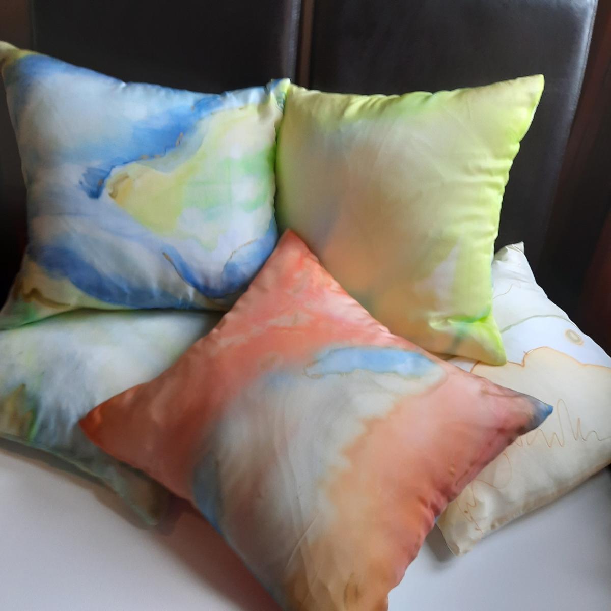 Fall Hand Painted Silk on Canvas picture