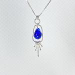 Dark Blue Raindrop Pendant