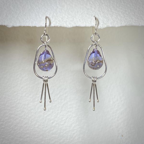 Lavender Raindrop Earrings