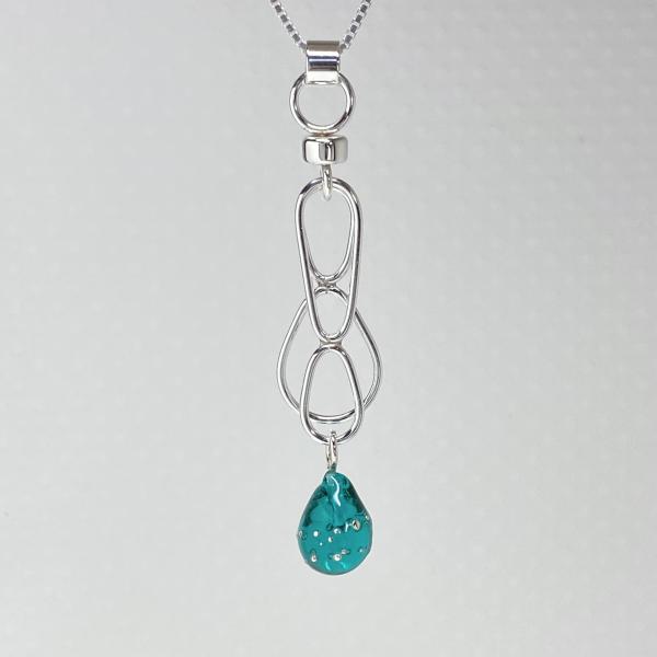 Teal Double Eight Pendant