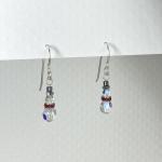 Swarovski Crystal Snowmen Earrings