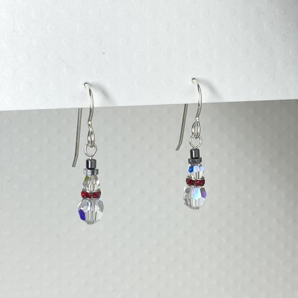 Swarovski Crystal Snowmen Earrings picture