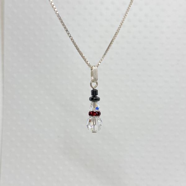 Swarovski Crystal Snowman Pendant picture