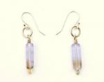 Topaz Pale Purple Glass Earrings