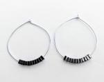 Hematite Hoops