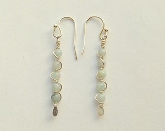 Wirewrap Gemstone Earrings