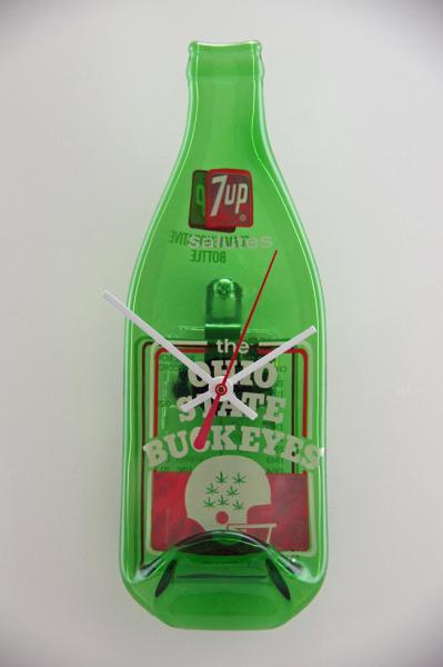 Recycled Vintage Ohio State 7-up Bottle