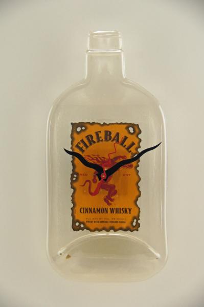 Fireball Whiskey Clock