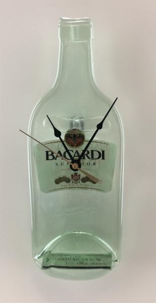 Recycled Ron Bacardi 750 ml Bottle Clock picture