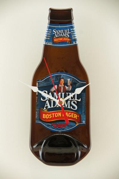 Recycled Samuel Adams Boston Lager Bottle Clock
