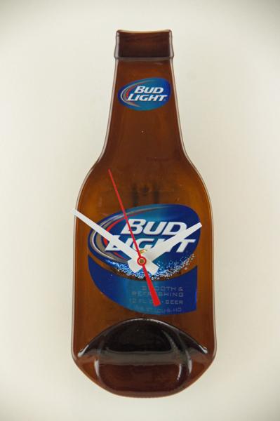 Reclaimed Bud Lite Bottle Clock