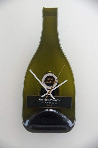 Recycled Kim Crawford Wine Bottle Clock picture