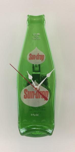 Recycled Vintage Sun Drop Bottle Clock picture