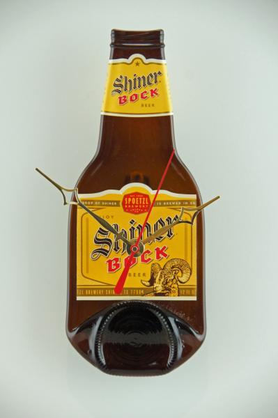 Recycled Shiner Bock Bottle Clock