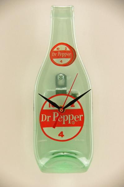 Recycled Vintage Dr. Pepper 10-2-4 Bottle Clock
