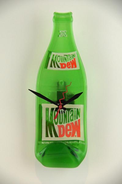 Recycled Mountain Dew Bottle Clock picture