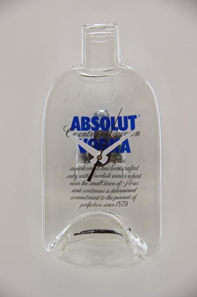 Reclaimed 750ml Absolute Bottle Clock