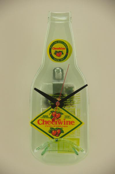 Recycled 80's Vintage Cheerwine Bottle Clock picture