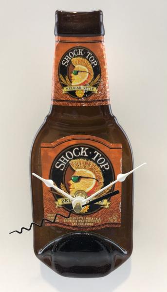 Recycled Shock Top Beer Bottle Clock