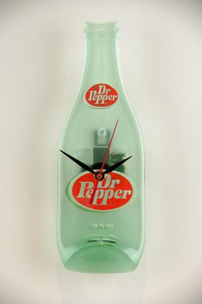 Recycled 70's Dr Pepper Bottle Clock picture