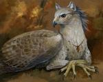 Autumn - Print - Gryphon with Leaves