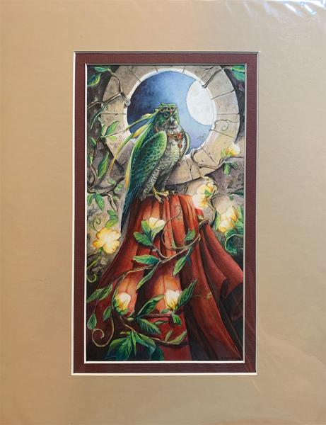 Priestess - Original Watercolor and Colored Pencil picture