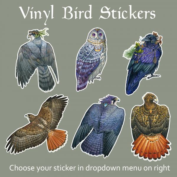 Vinyl Bird Stickers - 7 Designs to Choose From