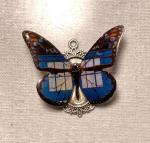 Doctor Whom butterfly pendant