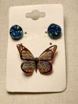 Small Marriott carpet butterfly pin