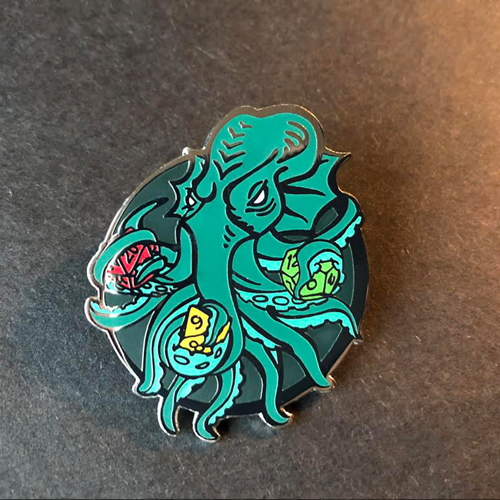 Roll of Cthulhu - Enamel Pin