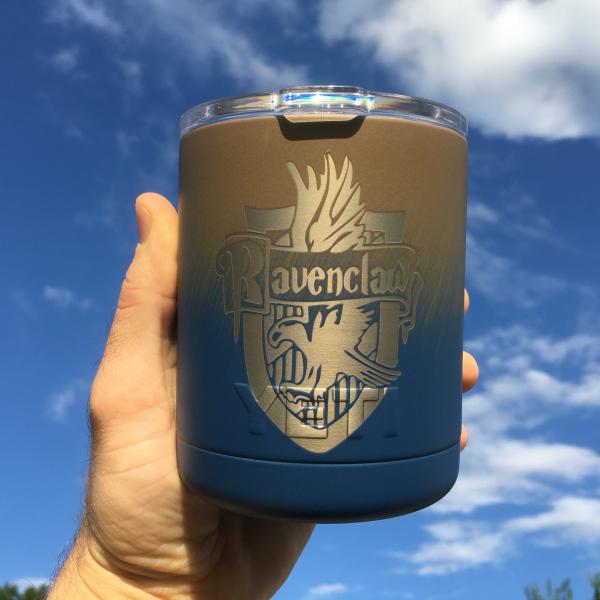 Ombre Ravenclaw Crest Tumblers, Water Bottles and Mugs