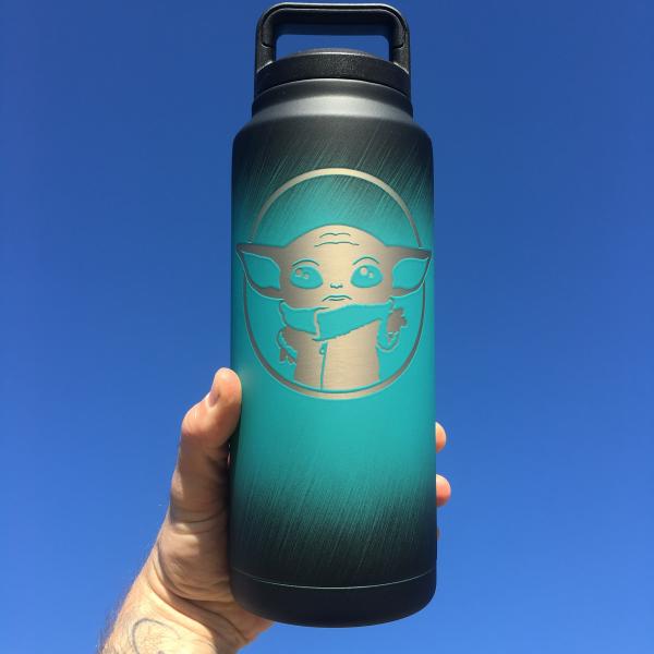 Baby Yoda Themed Yeti Tumblers, Mugs, and Water Bottles picture