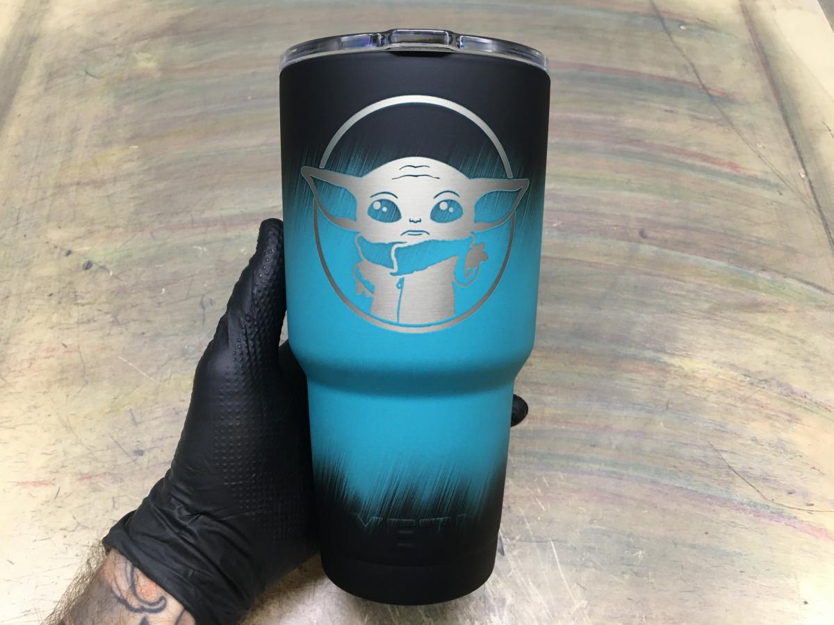 Baby Yoda Themed Yeti Tumblers, Mugs, and Water Bottles picture