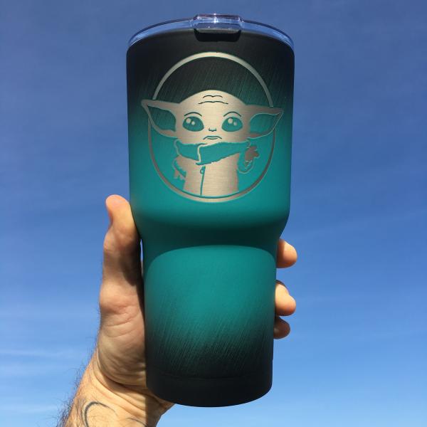 Baby Yoda Themed Yeti Tumblers, Mugs, and Water Bottles picture