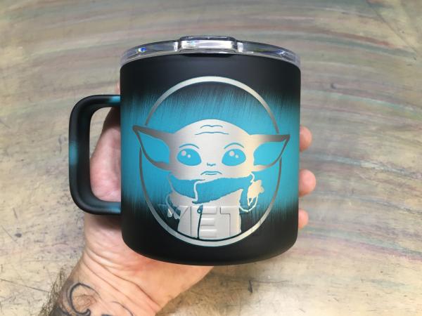 Baby Yoda Themed Yeti Tumblers, Mugs, and Water Bottles picture