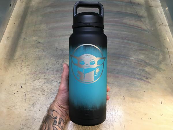 Baby Yoda Themed Yeti Tumblers, Mugs, and Water Bottles picture