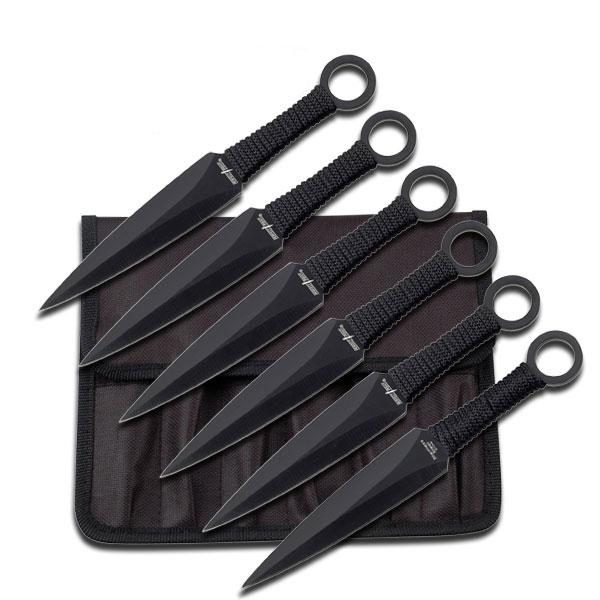 Black Throwing Knife Set (6)